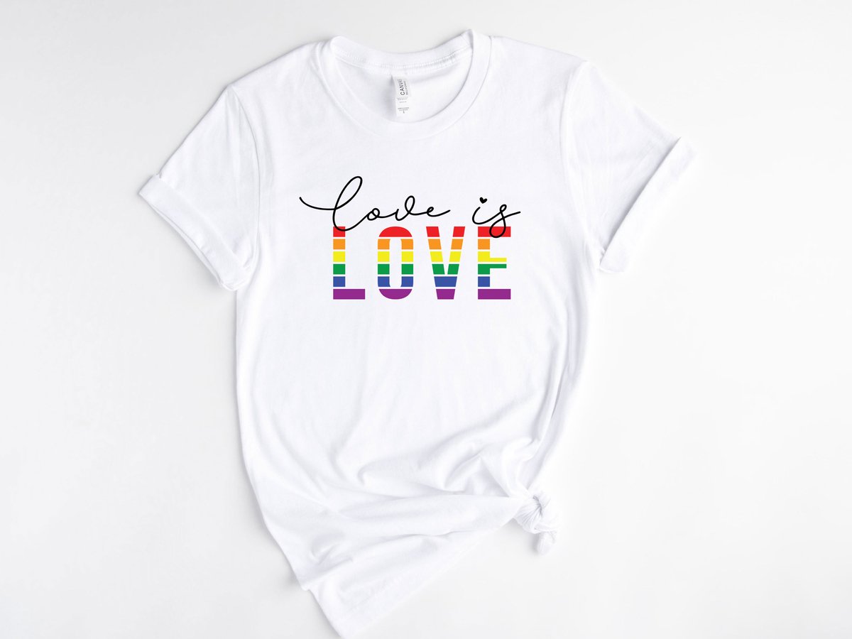 Lykke LGBTQ Unisex T-Shirt| Love is Love T-shirt| Pride | Rainbow | Maat L